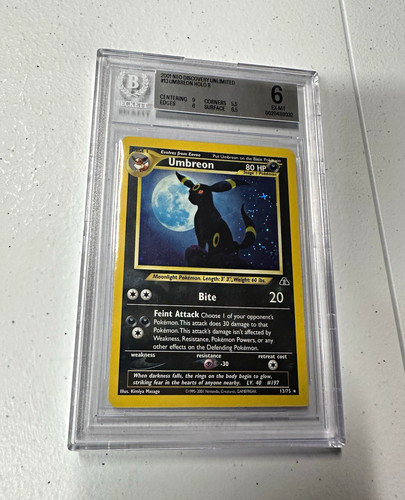 Umbreon (Unlimited) graded BGS 6 for sale on eBay