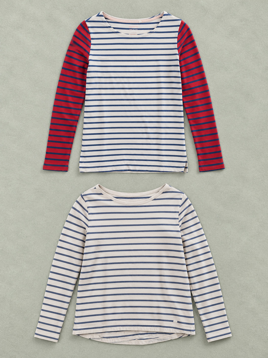 Boden FatFace Breton Stripe Tops Bundle UK 8 Long Sleeve Cotton Nautical