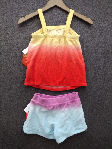 Wonder Nation Multipack 2-Pack Girls Terry Tank + Terry Shorts S 6-6X - Picture 2 of 15