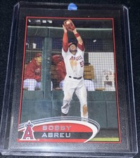 2012 Topps Black Border Bobby Abreu Angels Base SSP/61