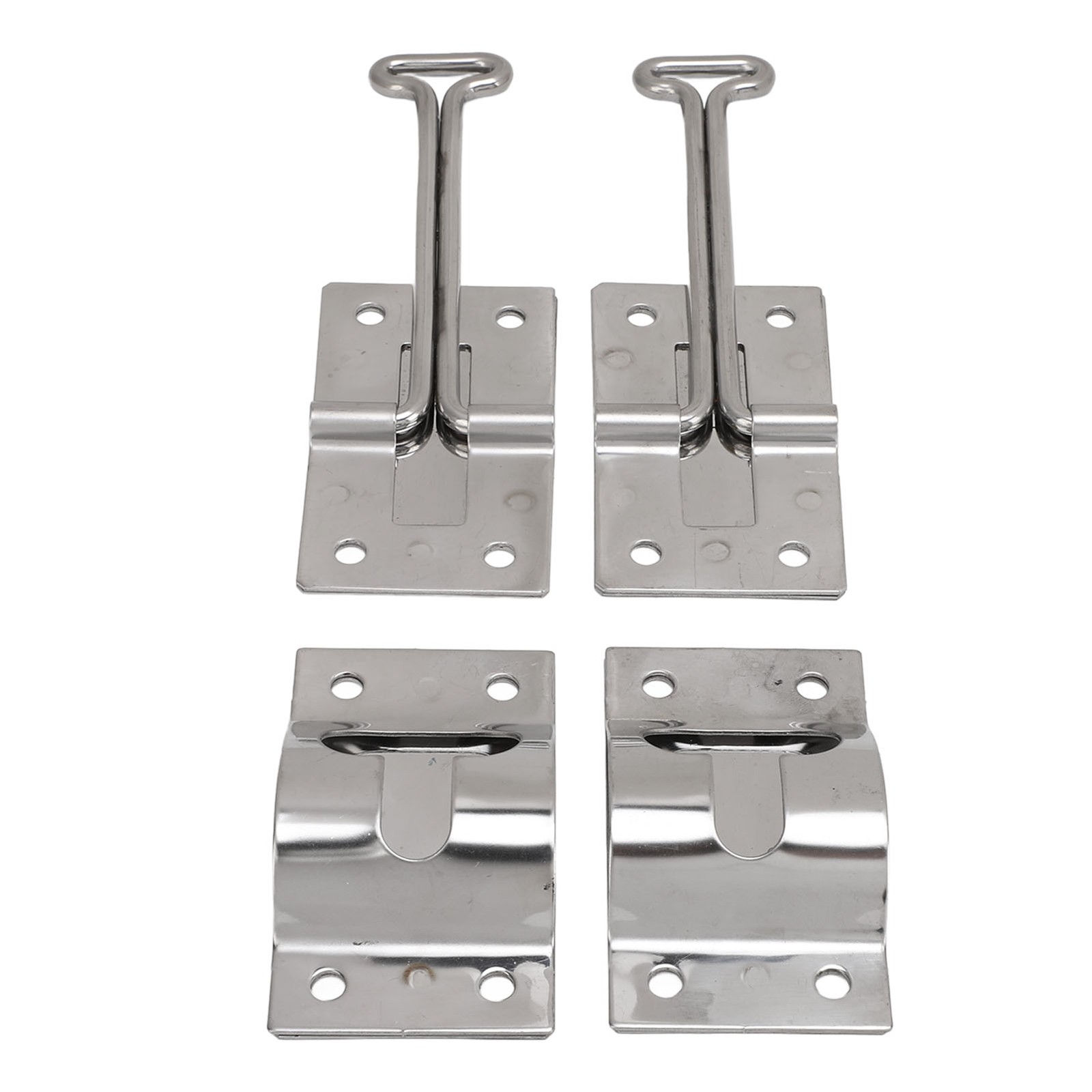2PCS RV Door Latch Stainless Steel T Entry Door Catch Holder For Cargo Trailer
