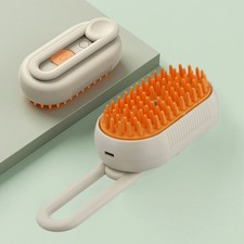 3-in-1 Cat Dog Steam Brush USB Rechargeable Grooming Comb Massage Pet Hair