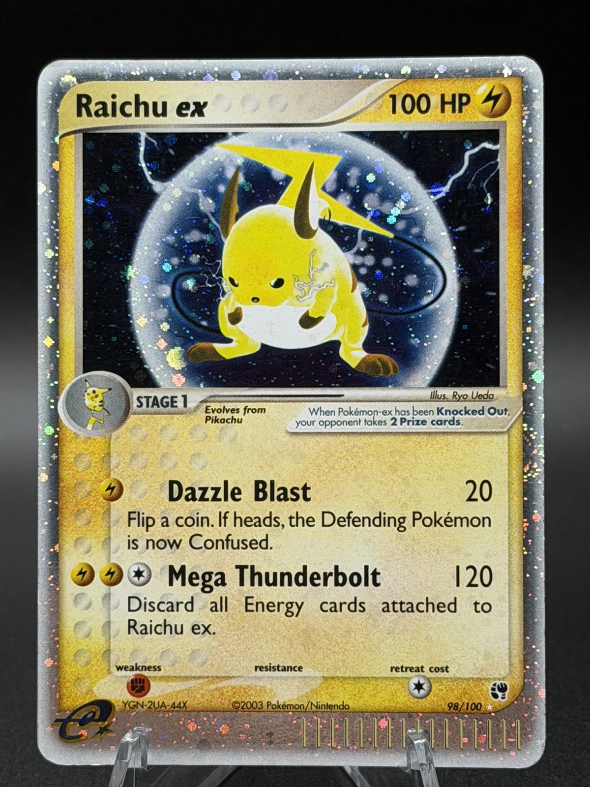 Raichu ex 98/100 Sandstorm Holo 2003 Pokemon LP