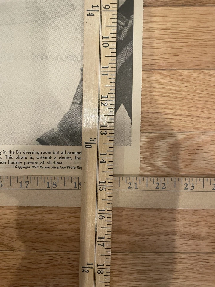 Vintage 1970 Bruins Memorabilia Newspaper Orrs Goal, Greatest Hockey Photo Ever! - Image 4 of 4