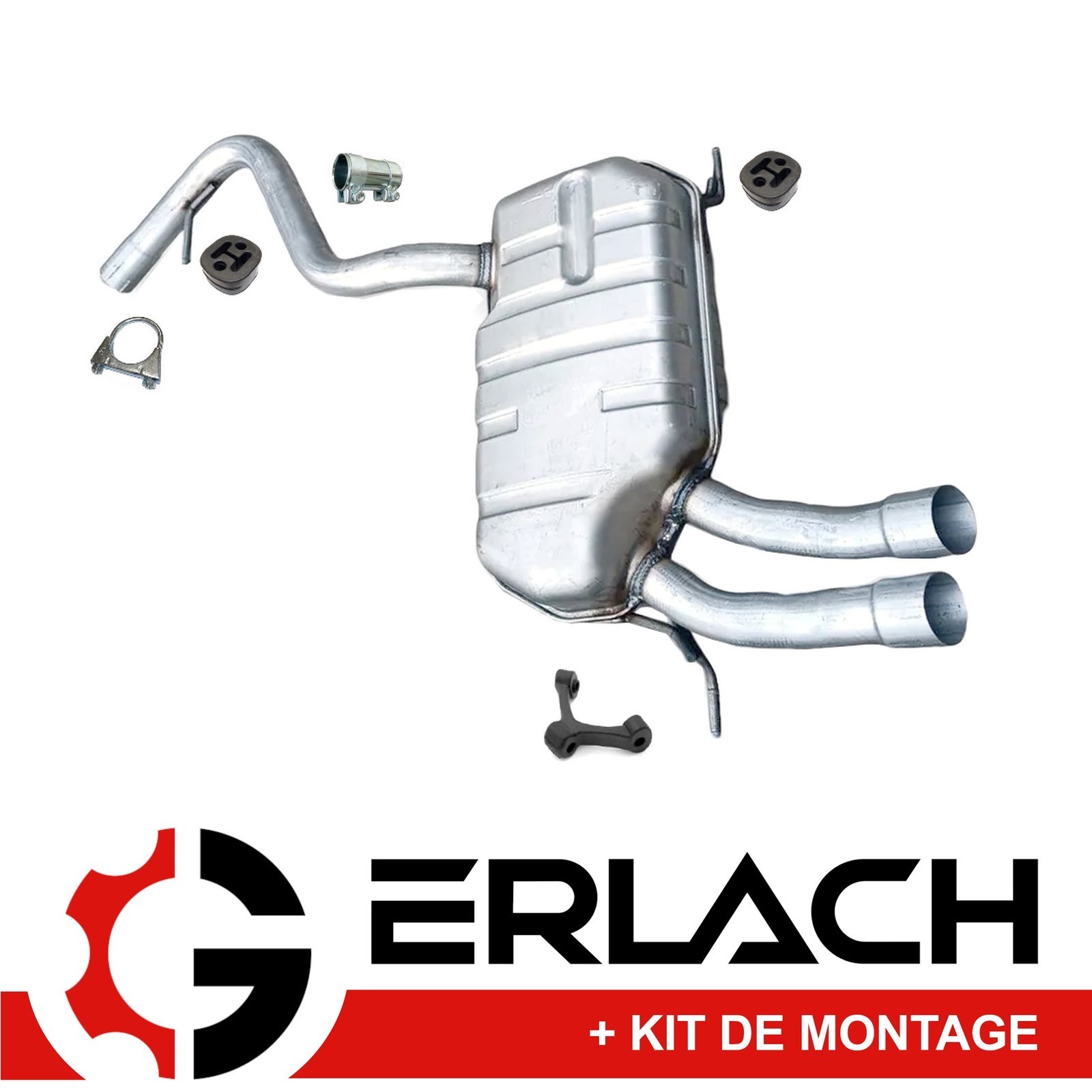 Silencieux arrière VW Tiguan 1.4TSI haute résistance échappement 4842