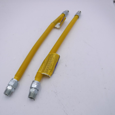 2 Pack BRASSCRAFT CSSB11-24 PROCOAT ¾  MIP X ¾  MIP 24  STAINLESS GAS CONNECTOR