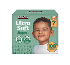 Kirkland Signature Diaper Size 7, 108-count 41 lb/18 kg 