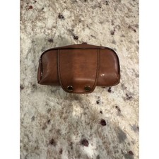 Kodak Trimlite Instamatic 18 Camera Brown Leather Case Vintage X1.1