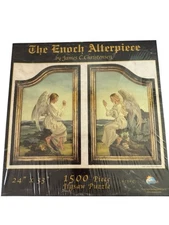 Sunsout Michael the Archangel Battles Dragon /James Christensen 1500 Puzzle VTG