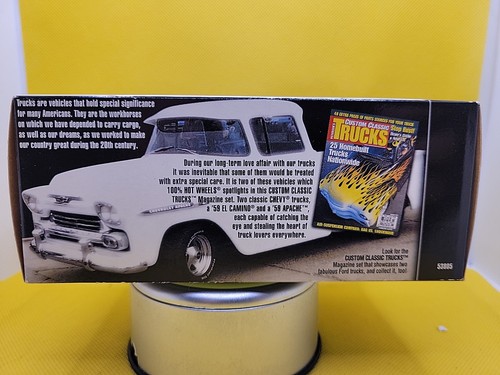 2002 Hot Wheels 100% Custom Classics Trucks 2 Car Set '59 El Camino /59 Apache - Bild 5 von 11