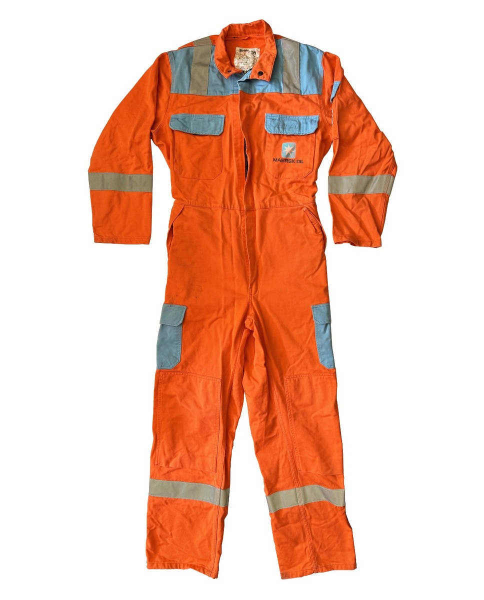 Coverall MAERSK OIL Orange Roots Protective Jumpsuit Hi Vis Size