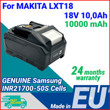 Batterie pour Makita LXT18V 10.0 Ah 10000 mAh Batterie 18V - Samsung 21700 Cells