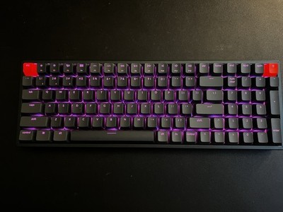 Keychron K4 Black Gray Wireless Bluetooth RGB Backlit Mechanical QWERTY Keyboard