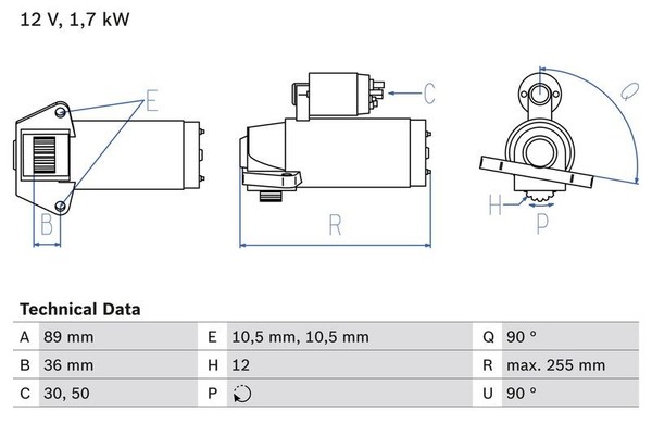 Starter Bosch 0 986 025 830 FÜR Ford Anlasser Startmotor-image