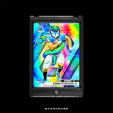 1/1 KENNETH WALKER III 🔥 SEAHAWKS SILVER PRIZM SSP 🔥 NEW PENINI ONE OF ONE ART