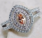 2CT  Padparadscha 925 Sterling Silver Ring Sz 6 U4-6 — photo 1