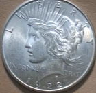 1922S Peace Dollar $1 Silver Coin  Uncertified Ungraded