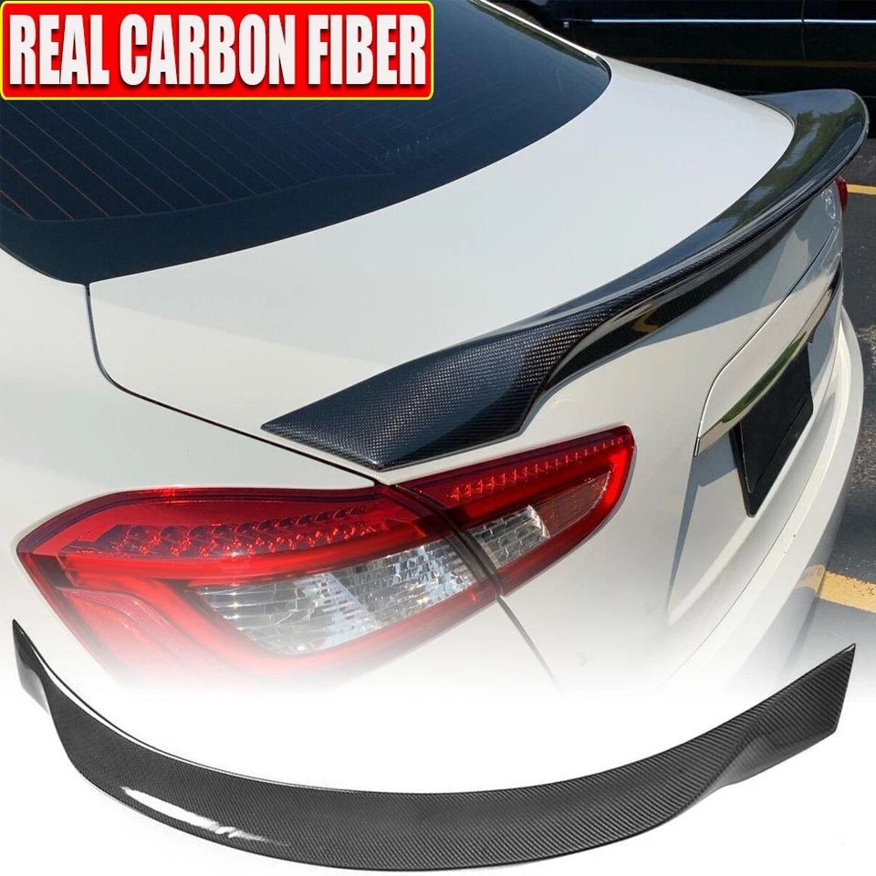 Alerón trasero apto para Maserati Ghibli sedán 2014-2017 maletero labio de ala carbono real Foto 2 de 4
