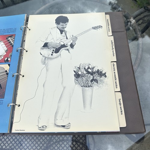 De colección GITARRAS GIBSON Les Paul 1975 Carpeta de anillas/Exhibición de venta de mostrador - Imagen 9 de 16