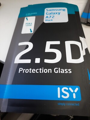 ISY 2.5D-Protection-Glass|Samsung Galaxy A72| Black Displayschutzfolie Glas