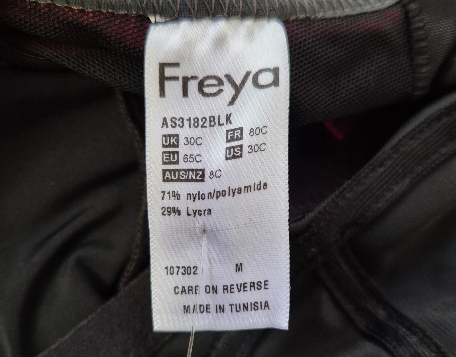 Freya Active Swimsuit Black/Pink 30C NWT image 6