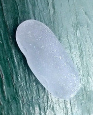 Rare Light Blue Sea Glass 5g Genuine Surf Tumbled Clear Mermaid Tear Jewelry Art