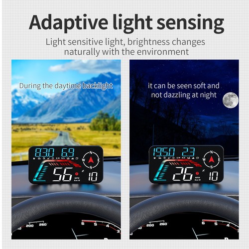 G12 Car GPS HUD Head Up Display Speedometer Overspeed Warning Speedup Test Date - Picture 10 of 17