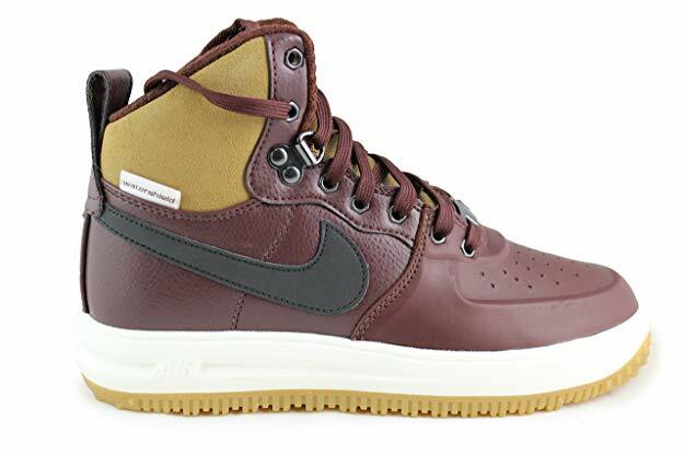 NIKE LUNAR FORCE 1 SNEAKERBOOT GS Maroon GUM BROWN BLACK Air