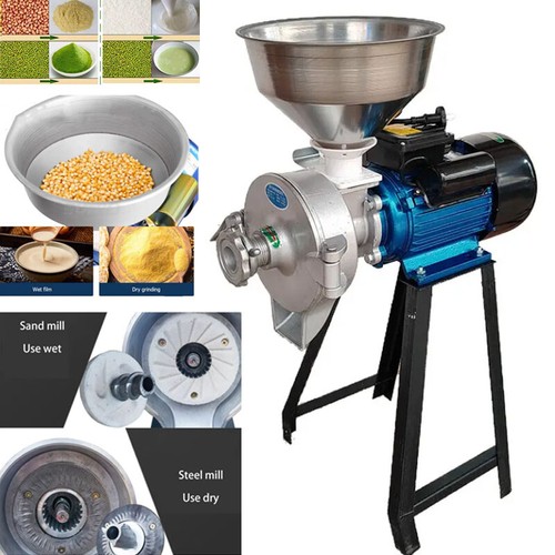 NEW Small Dry Wet Dual-purpose Cereal Grain Milling Machine Rice Paste Grinder - Picture 2 of 10
