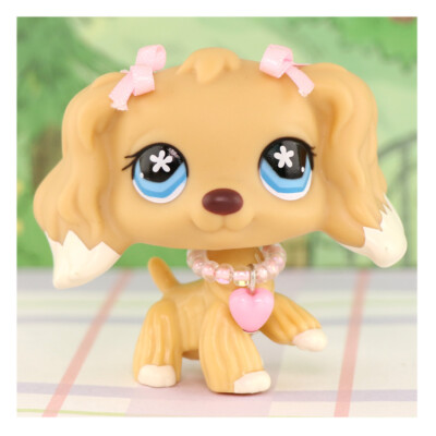 Mini Shop Pet LPS Cocker Spaniel 748 Pupyy dog with Accessories Kids Gift  Rare