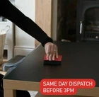 FABLON MATT BLACK STICKY BACK PLASTIC SELF ADHESIVE VINYL FILM WRAP