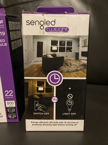 (4 Pack) Sengled TLA19ND827 Twilight LED Bulb, Soft White, 8.5 W, 800 Lumens - Picture 4 of 6