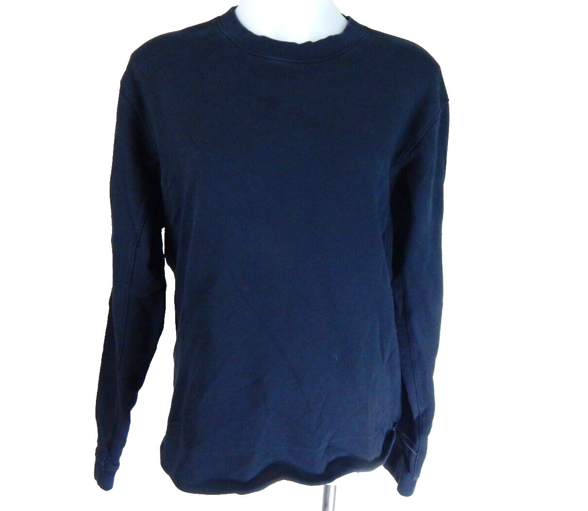 Lululemon Men's Large Sweatshirt French Terry Oversized Long Sleeve Crew Navy