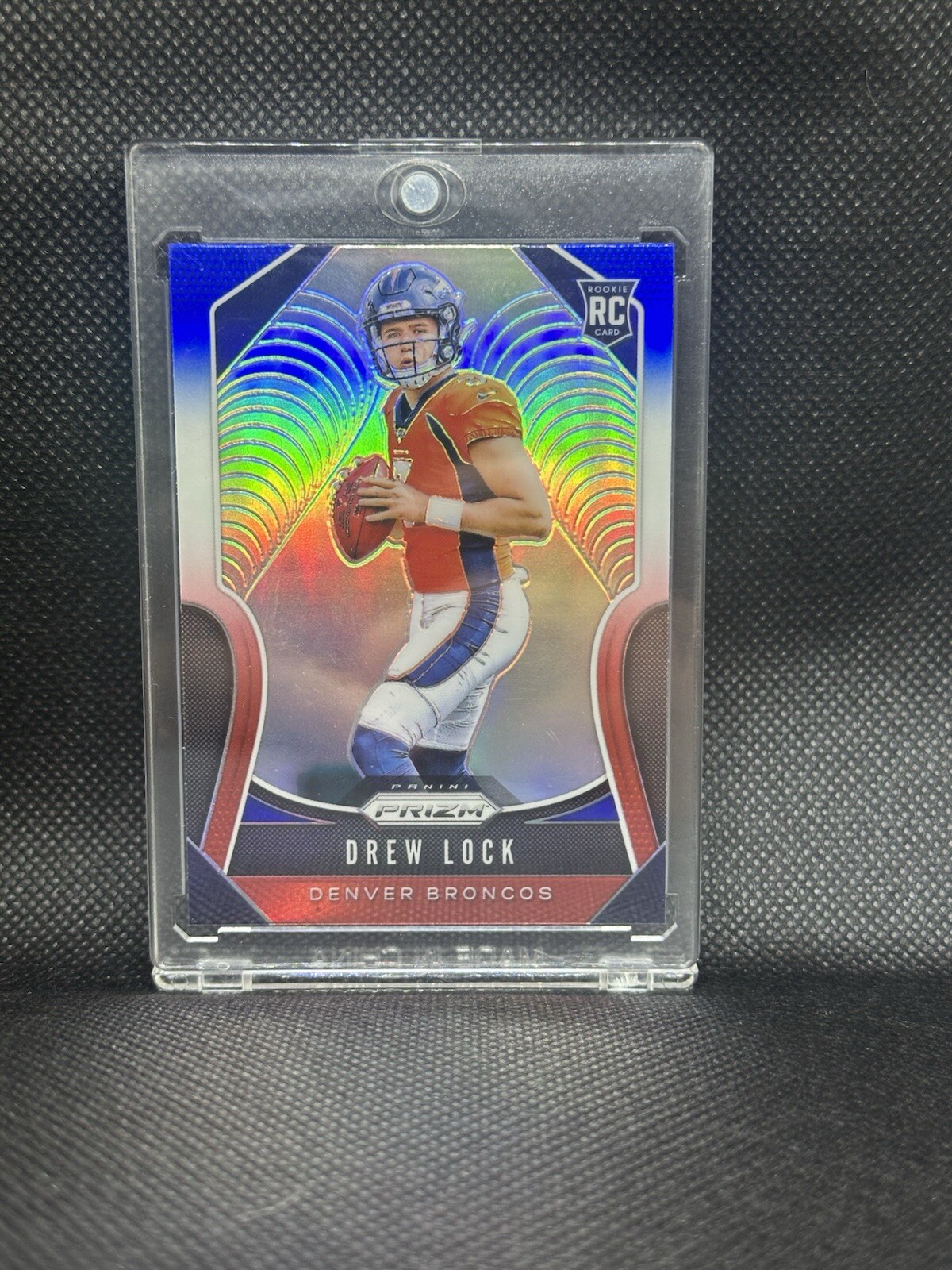 2019 Panini Prizm Drew Lock Red White Blue Prizm Rookie RC #304 Broncos