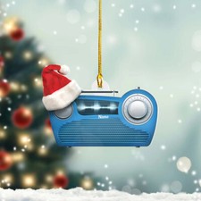 Personalized Radio Christmas Light Ornament, Custom Car Ornament