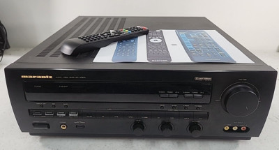 Marantz Receiver SR870 AV Surround Sound 5.1 Ch. w/After Market Remote Bundle