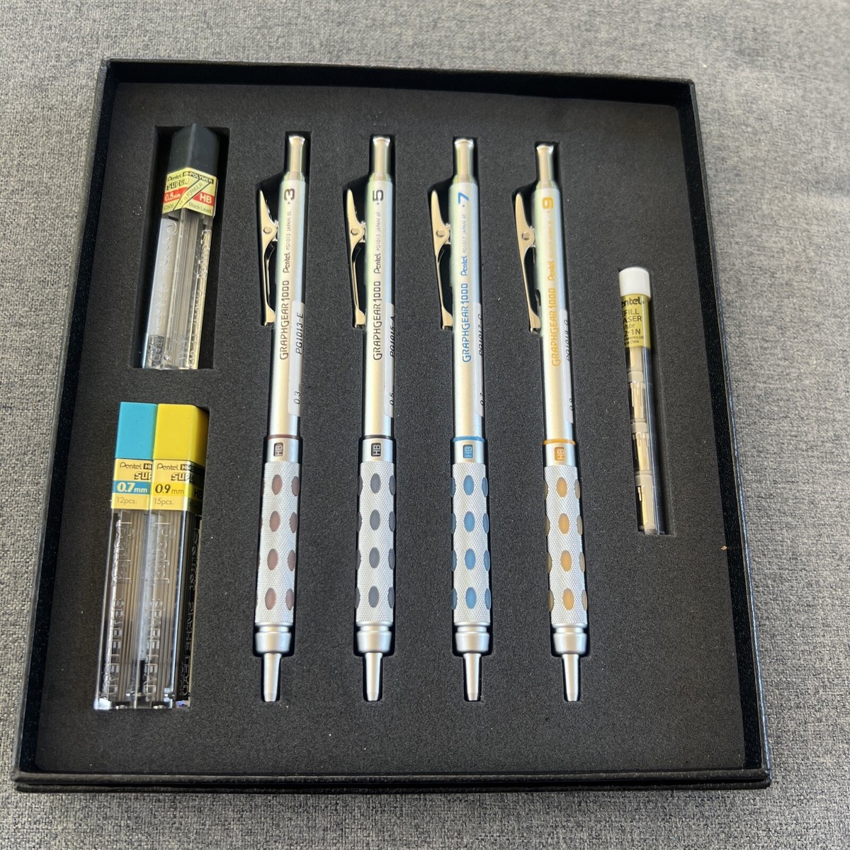 Lápiz mecánico técnico profesional Graphgear 1000 Mina Hb Pentel