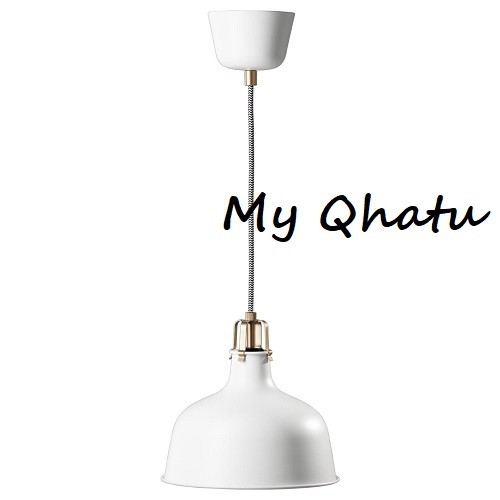 Ikea Ranarp White Pendant Ceiling Light 9 With Bulb 002 313 12