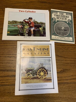 Lot of 3 Iowa Farming Tractor Thresher Two Cycle Magazines 1990s John Deere