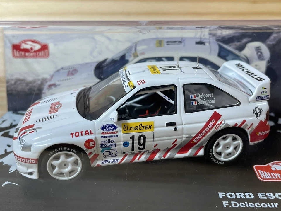 FORD ESCORT WRC #19 RALLYE MONTE CARLO 1999 DELECOUR-SAVIGNONI IXO ALTAYA 1:43 - Immagine 2 di 4