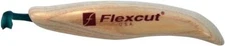 FLEXCUT Right-Handed V-Scorp, Gouge for Carving, 1/4 Inch, 70 Degree Brown 