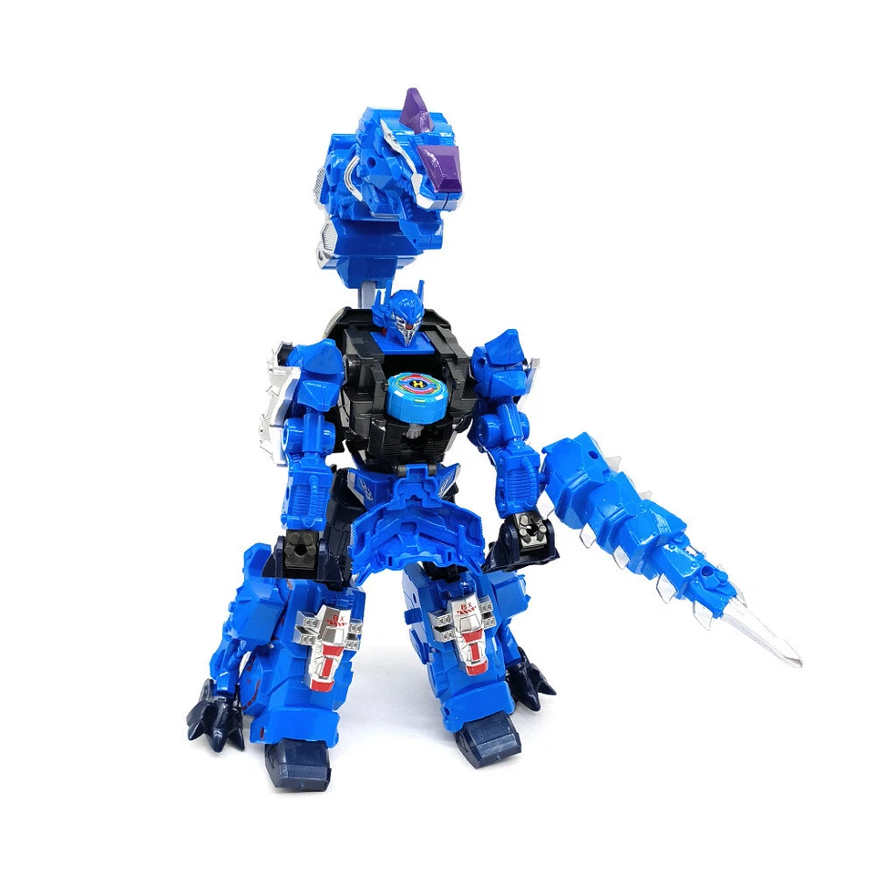 Mecha Dinosaurs Transform Robot Spinning Gyroscope Toys Boys T-Rex Action Figure - Image 2 of 4