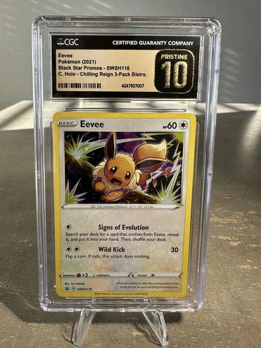 Pokémon 2021 Eevee SWSH118 Sword & Shield Promo Holo CGC 10 Pristine Low Pop 3