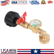 1Lb To 20Lb Tank Propane Refill Adapter Kit With Gauge  ON-Off Control Valve