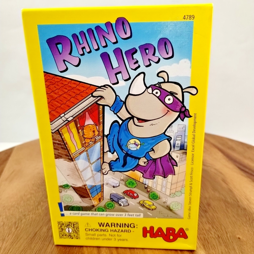 Haba Rhino Hero a 3D stacking game for 2-5 players, ages 5-99 Family Fun - Picture 2 of 8