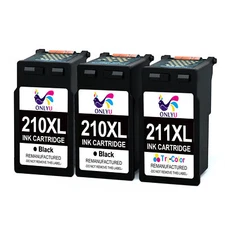 PG-210XL CL-211XL Ink Cartridge compatible with Canon PIXMA iP2702 MP230 499 Lot