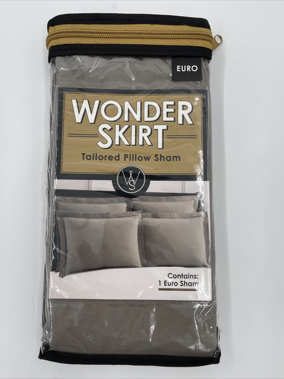 WrapAround Wonderskirt European Pillow Sham in Light Grey eBay
