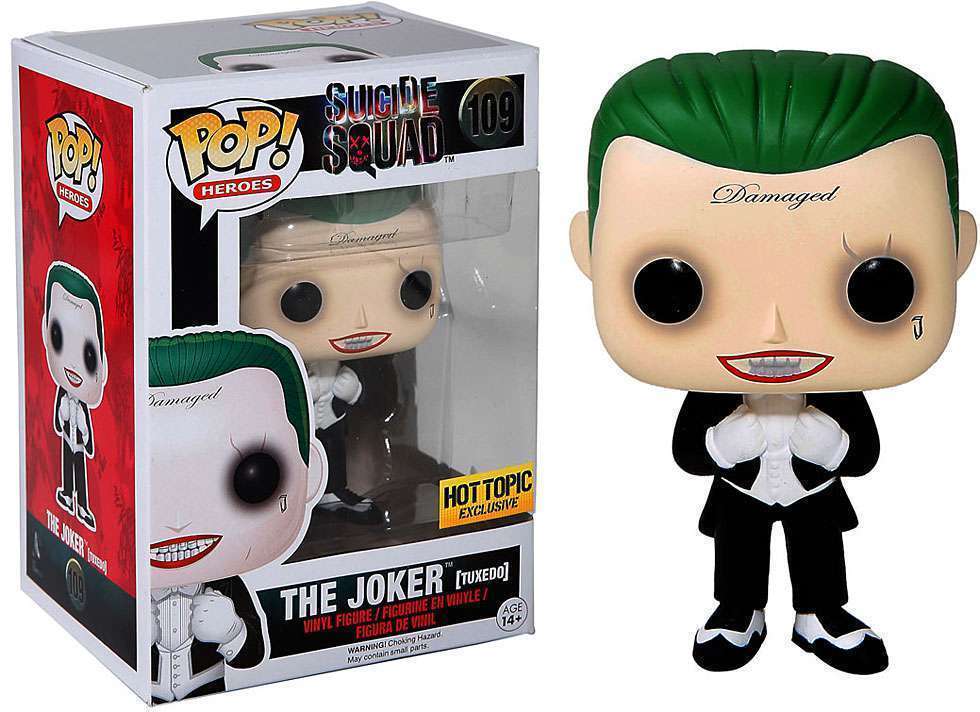 FUNKO POP HEROES SUICIDE SQUAD #109 THE JOKER (TUXEDO) HOT