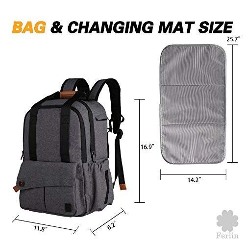 Large Diaper Travel Backpack, Multifunction Travel Maternity Baby Changing Bag - Picture 3 of 8