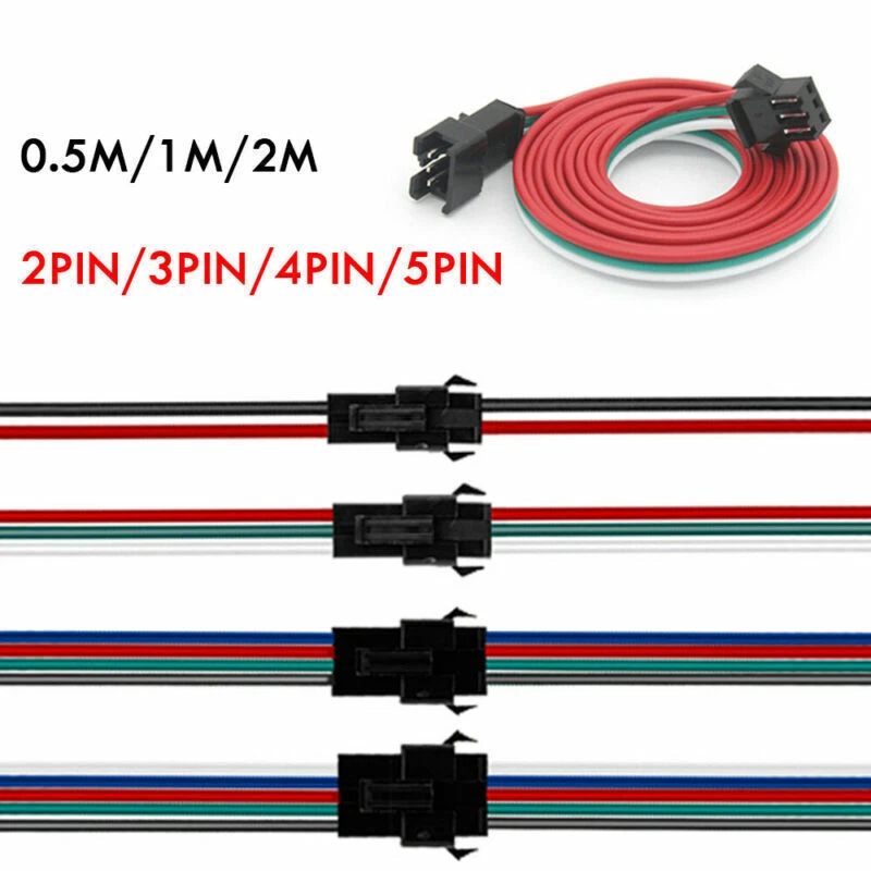 2/3/4/5Pin  Extension Connect Cable Wire for WS2811 WS2812B RGB RGBW LED Strip - Image 2 of 4